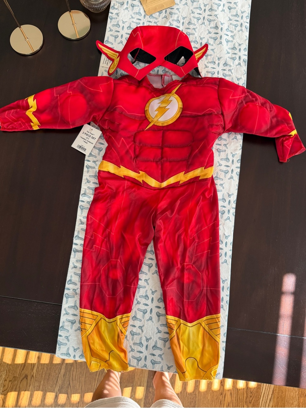 The Flash Kids Costume - Red and Yellow Superhero Jumpsuit